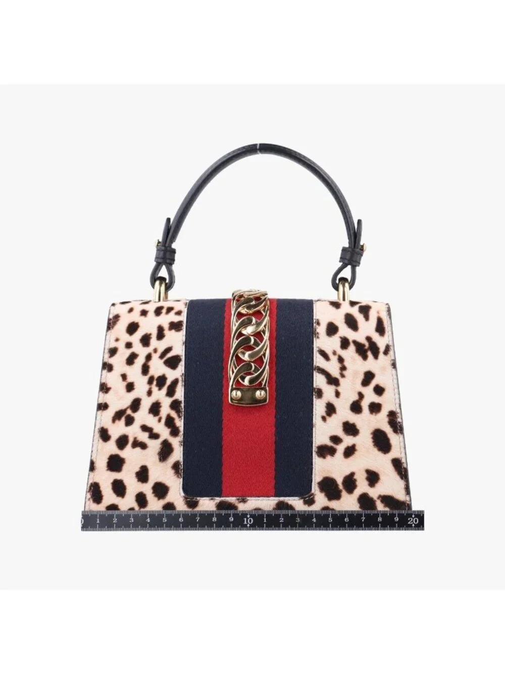Gucci Sylvie Multicolor Calf Hair Shoulder Bag